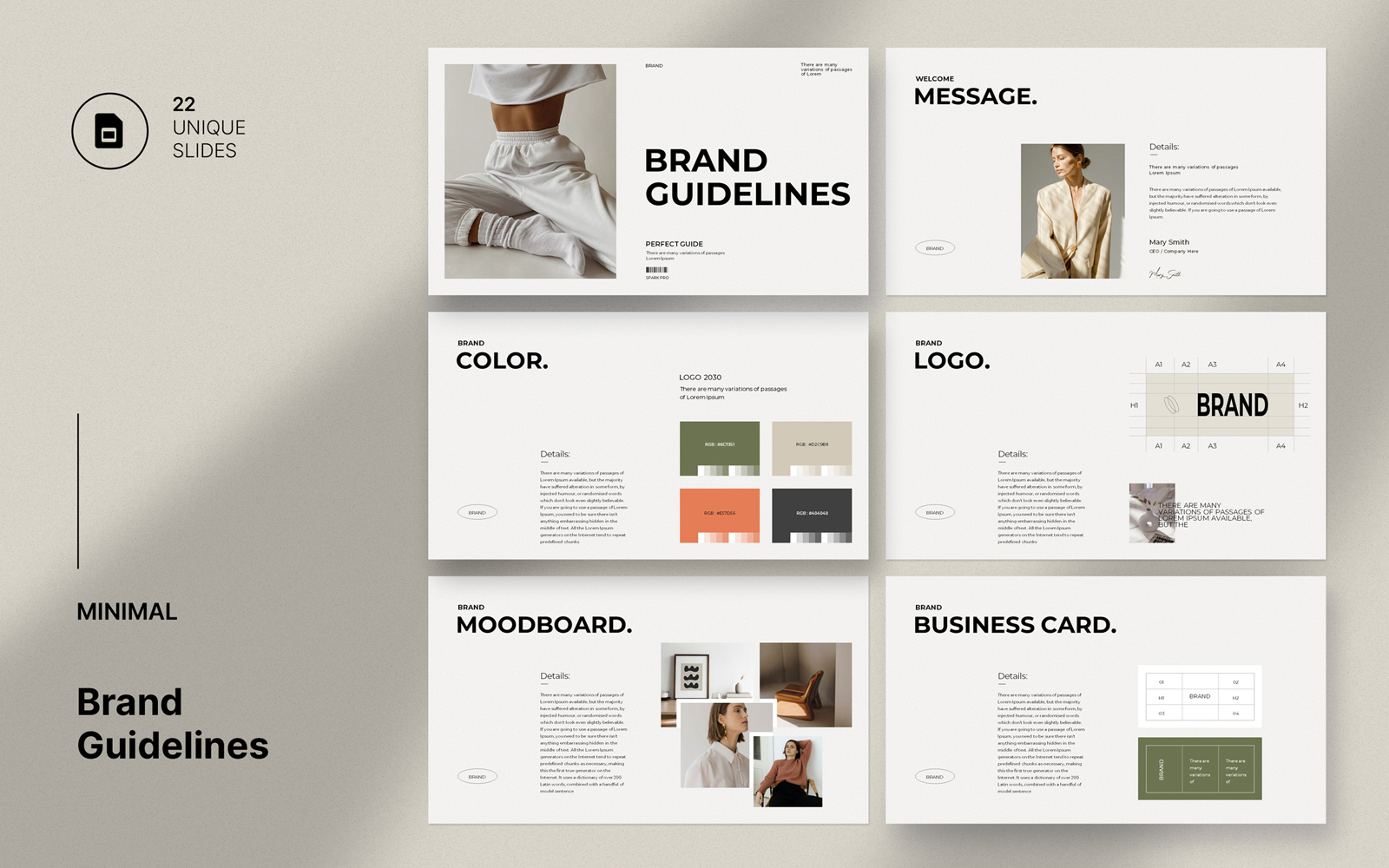 Brand Guidelines Googleslides Presentation Template