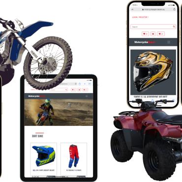 Auto Bicycle Website Templates 351041