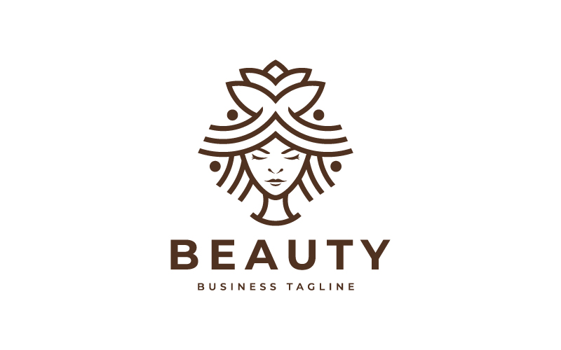 Beauty Girl Logo Template