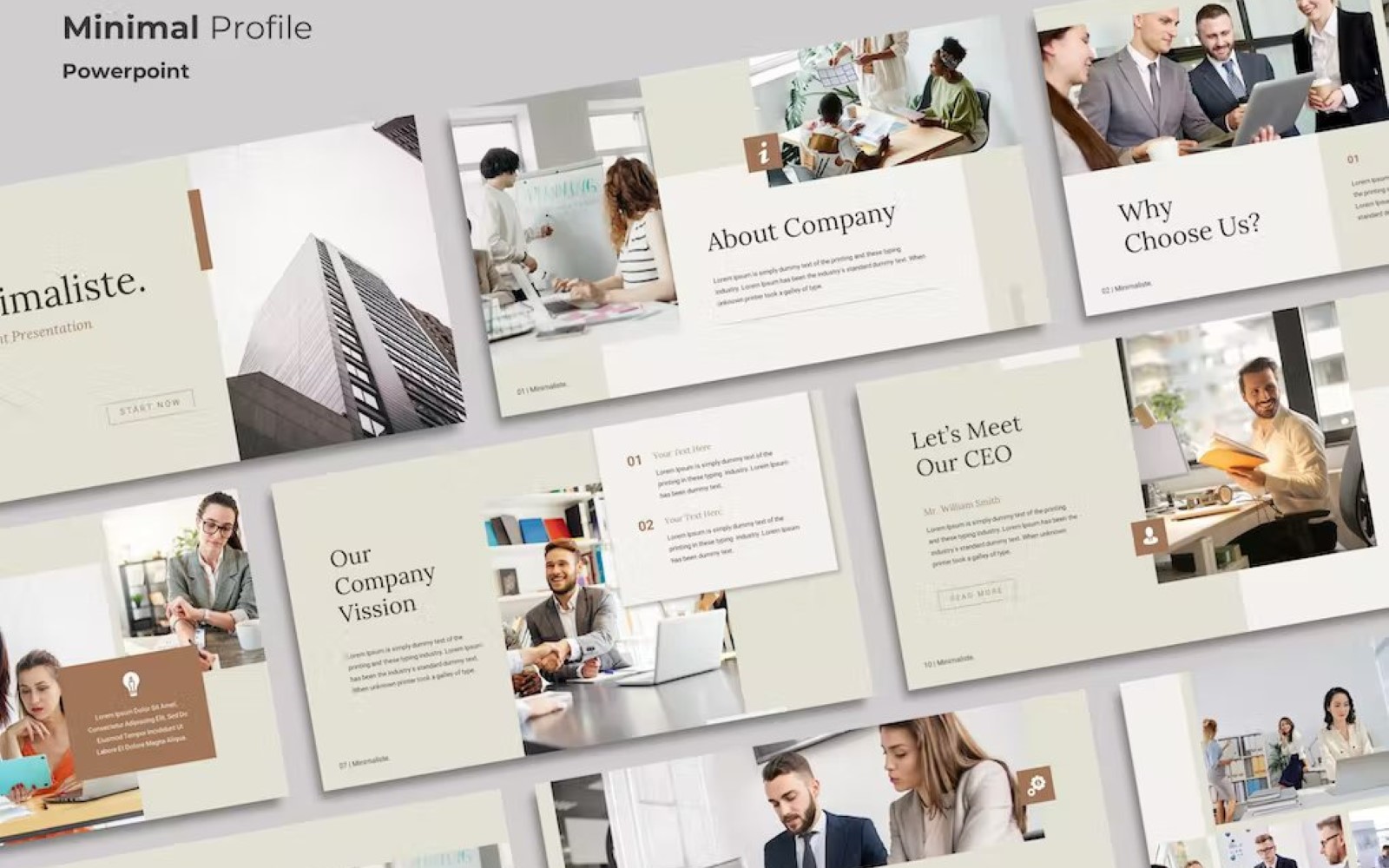 Minimaliste - Powerpoint Template