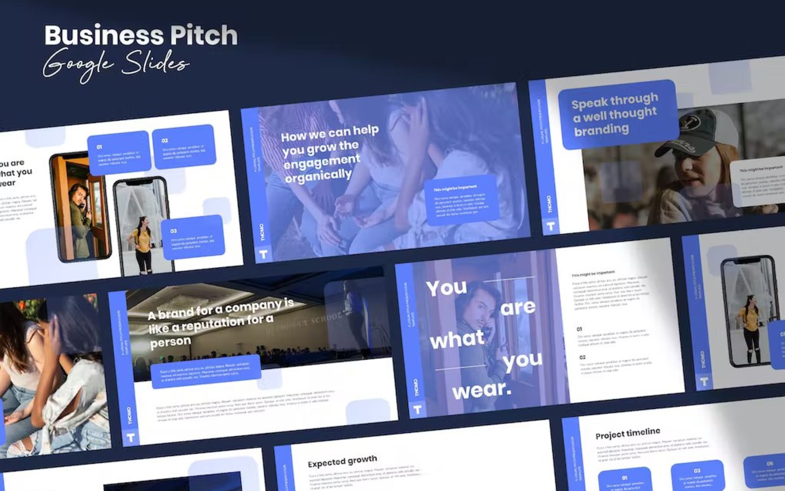 Modern Tech Pitch Template Google Slides