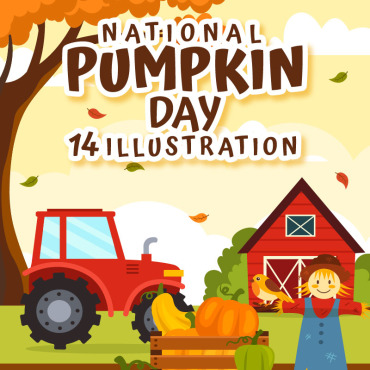 Pumpkin Day Illustrations Templates 351146
