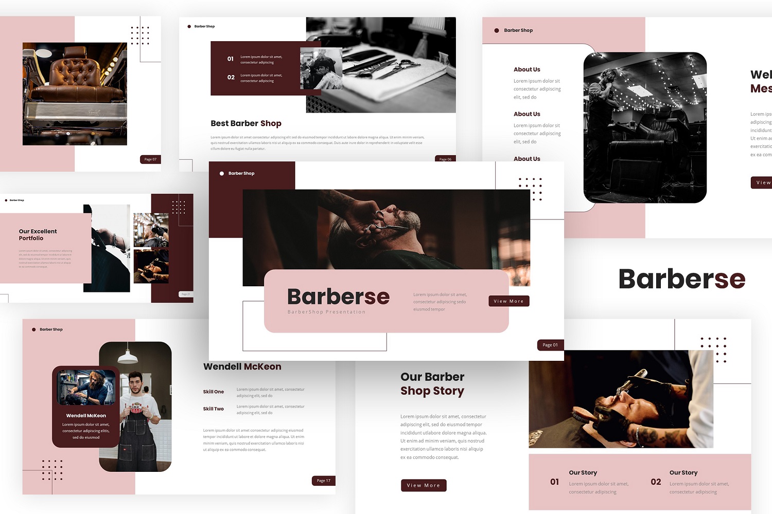 Barberse — Barber Shop Keynote Template