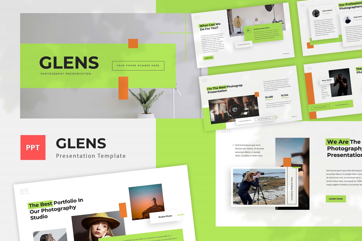 Glens - Photography Powerpoint Template