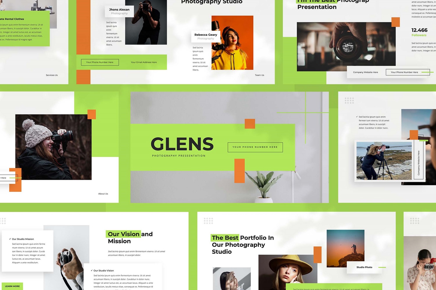 Glens - Photography Keynote Template