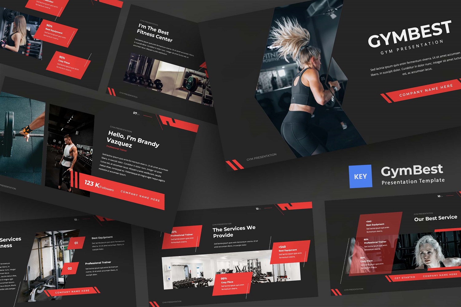 Gymbest — Gym Keynote Template