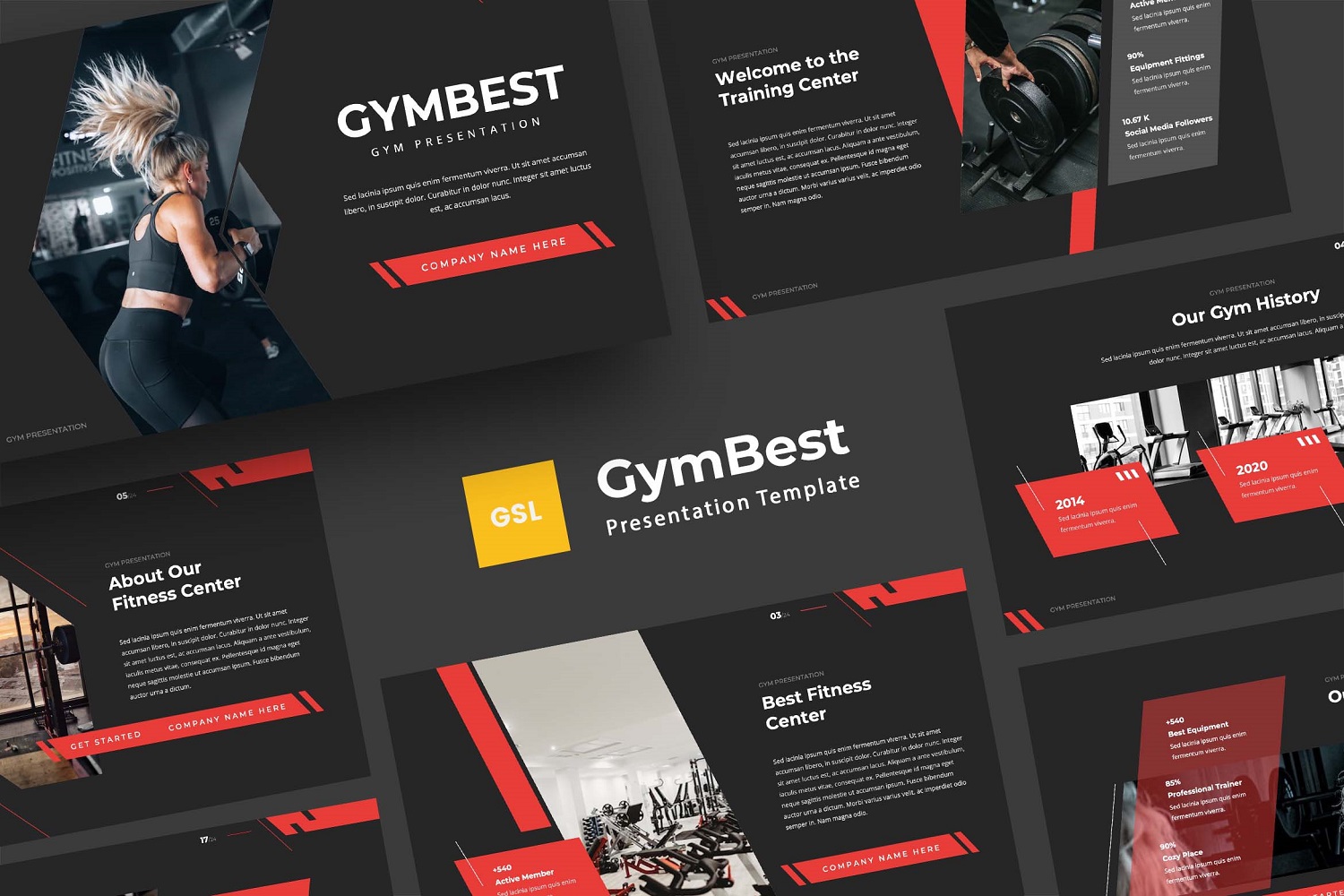 Gymbest — Gym Google Slides Template