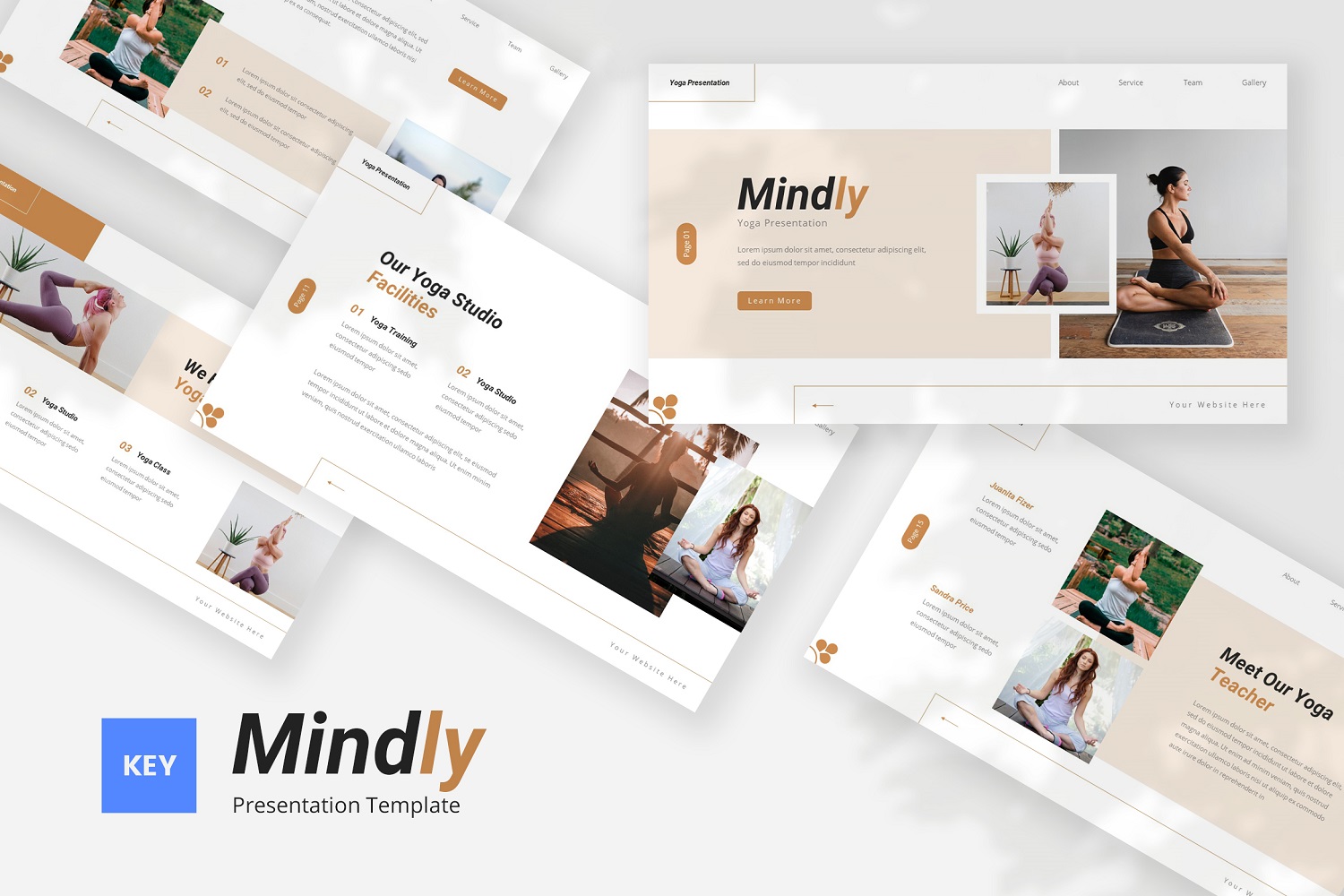 Mindly — Yoga Keynote Template