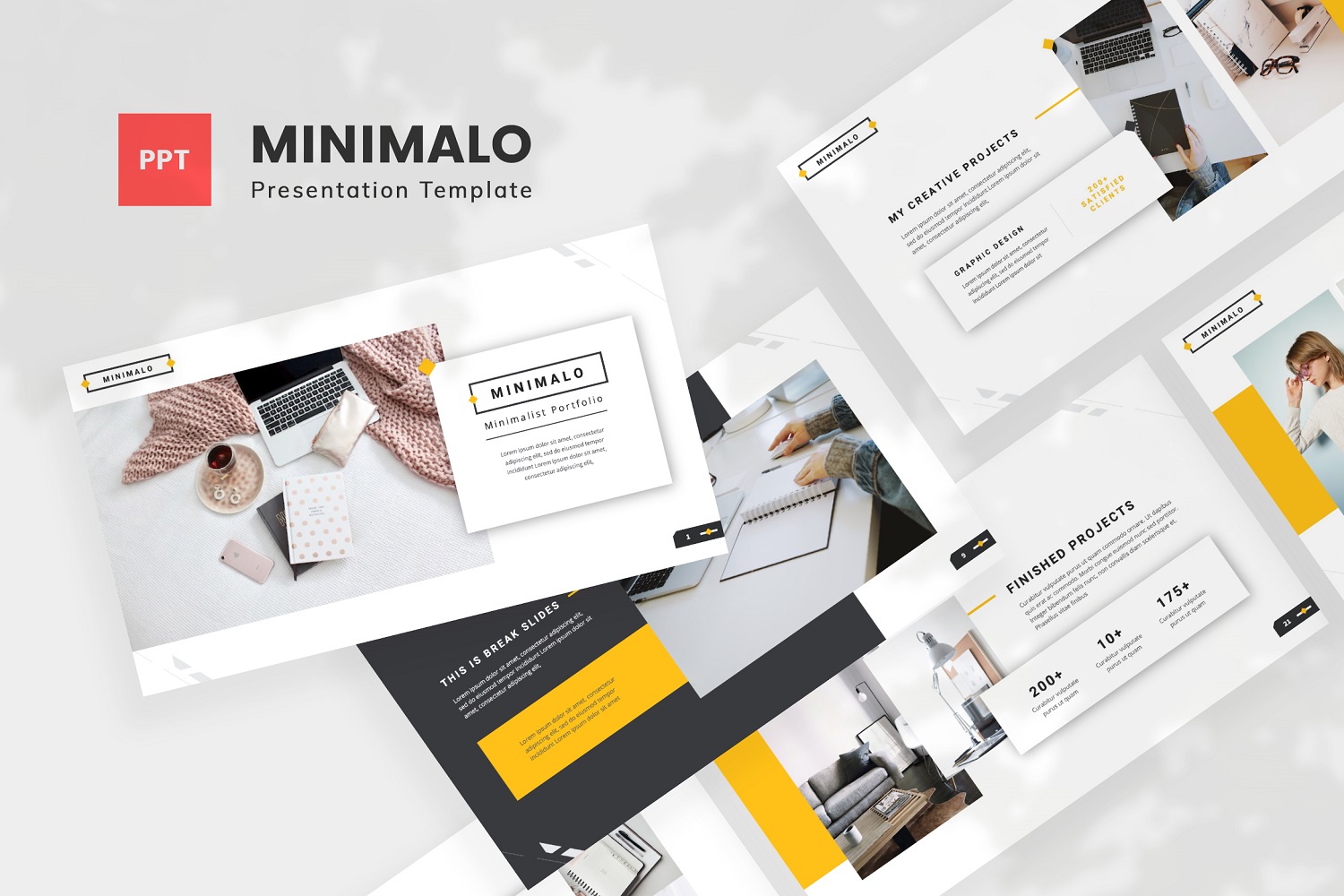 Minimalo — Minimal Portfolio Powerpoint Template