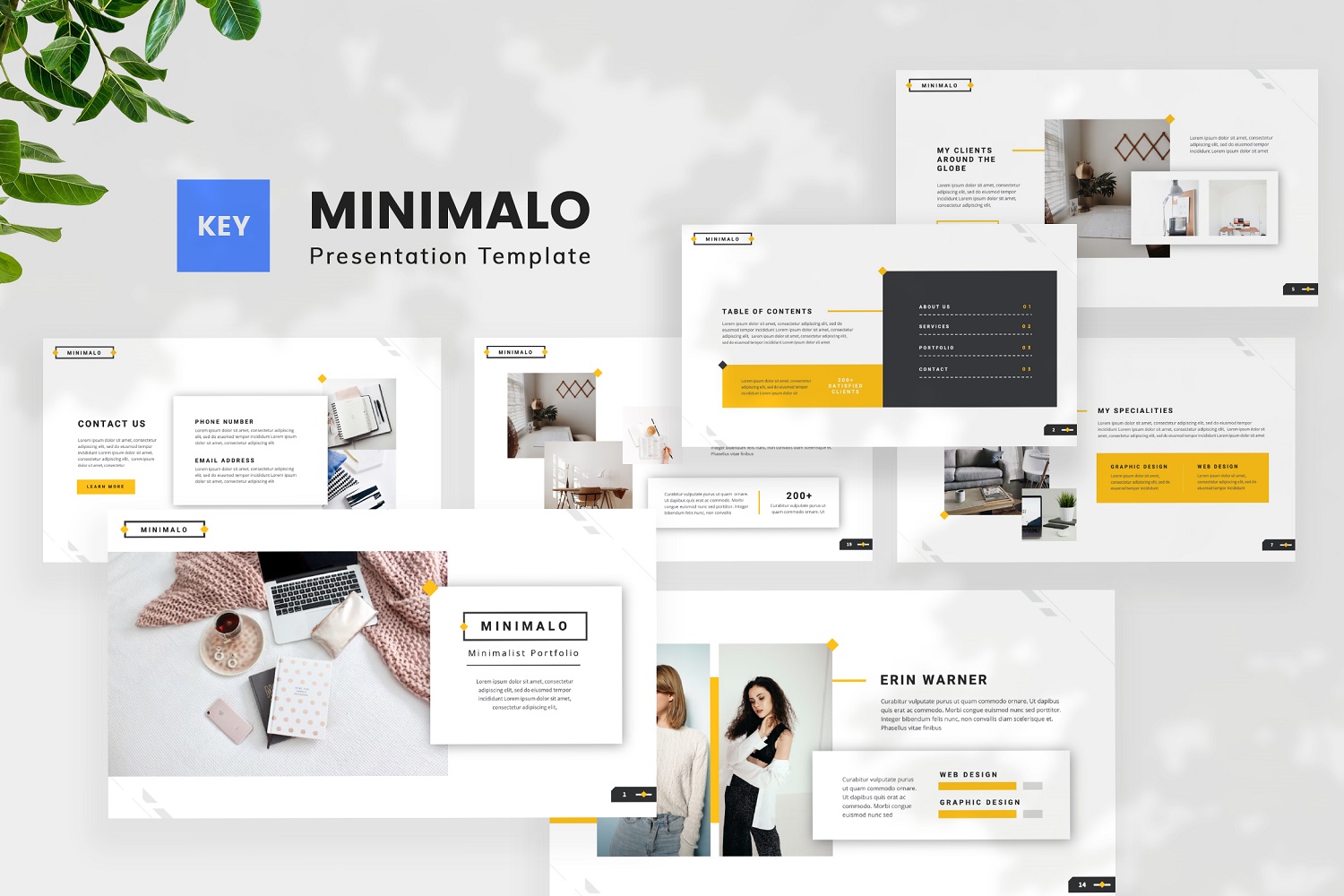 Minimalo — Minimal Portfolio Keynote Template