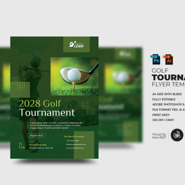 Advertisement Golf Corporate Identity 351280
