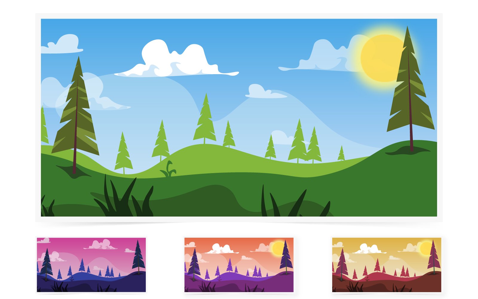 Vector Nature Landscape illustration