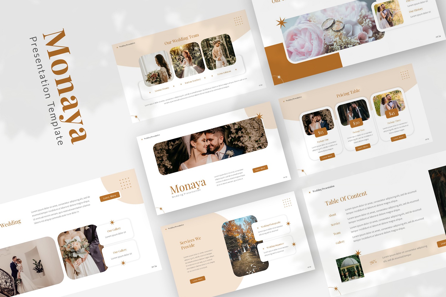 Monaya — Wedding Google Slides Template