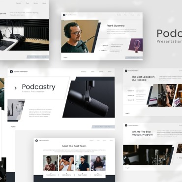 Podcast Entertainment Keynote Templates 351330