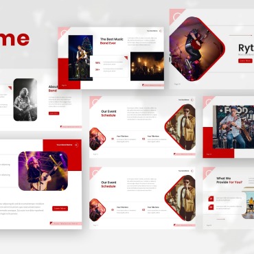Music Melody PowerPoint Templates 351332