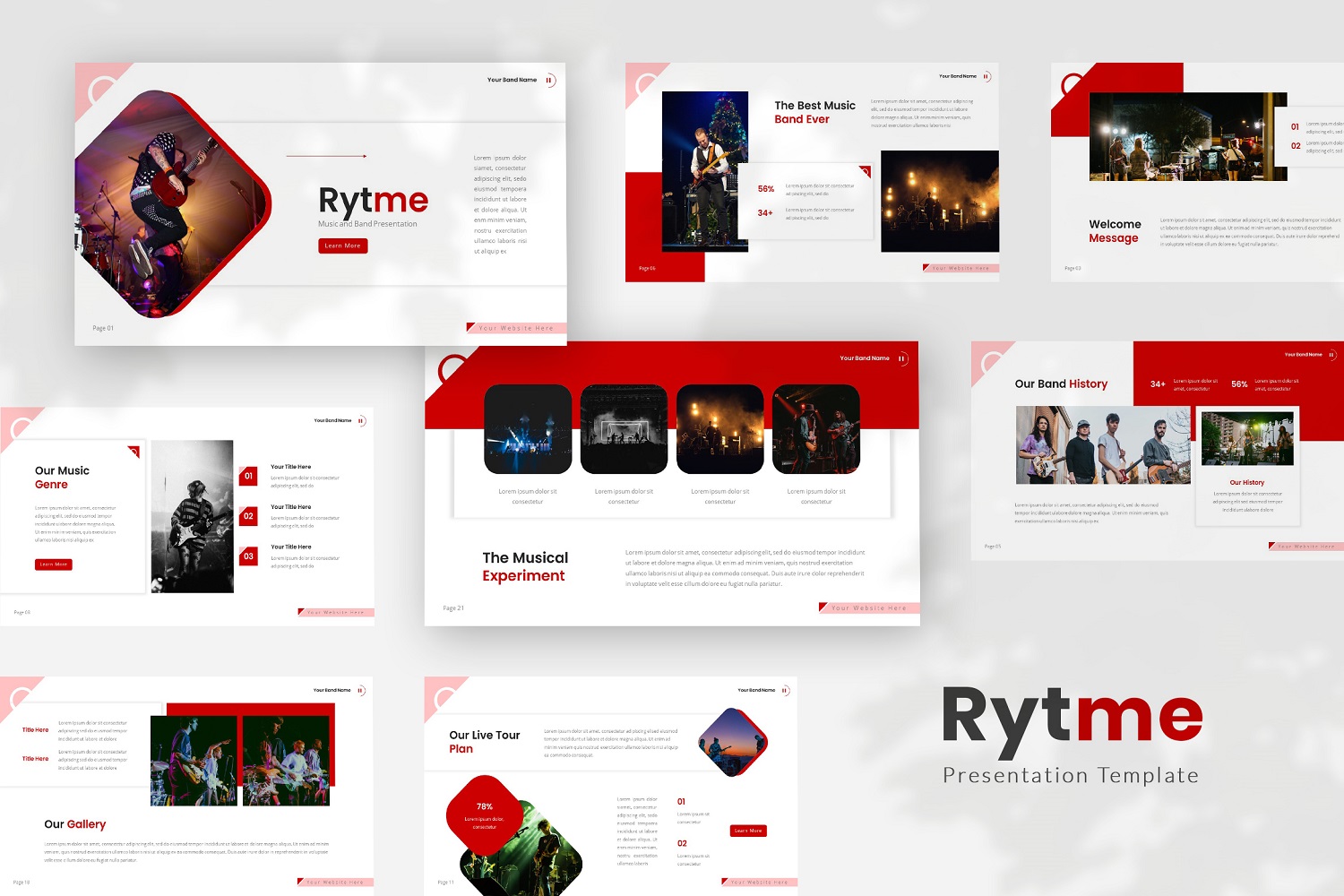 Rytme — Musical Band Keynote Template