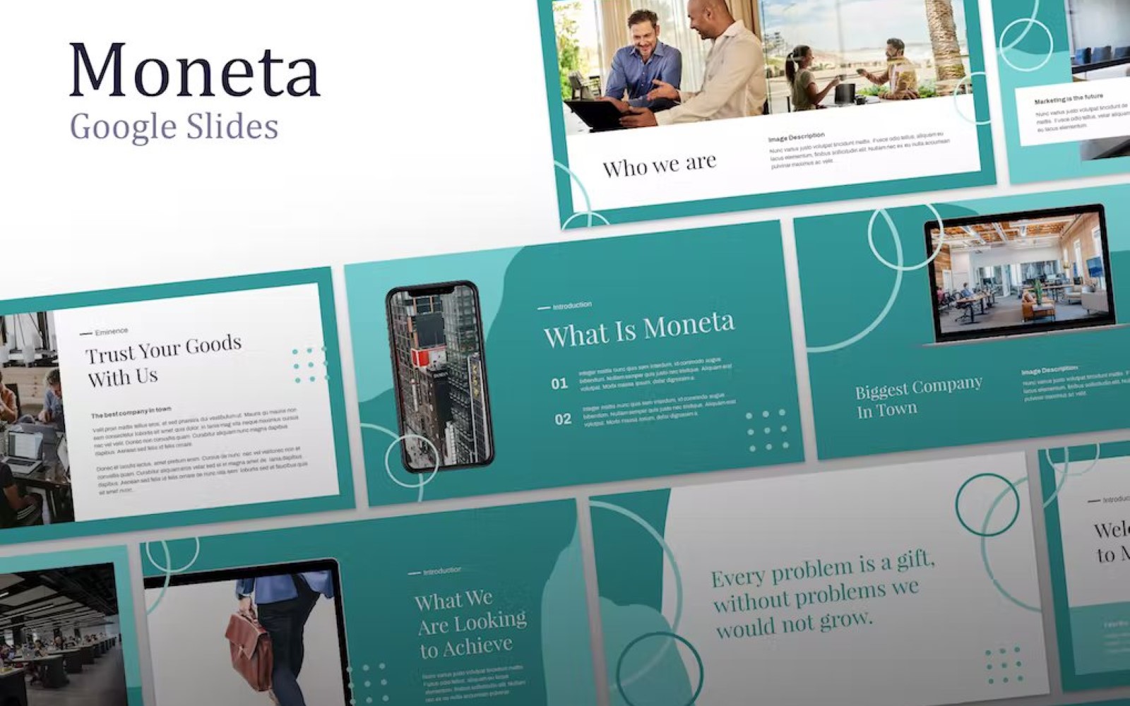 Moneta - Finance Template google slides