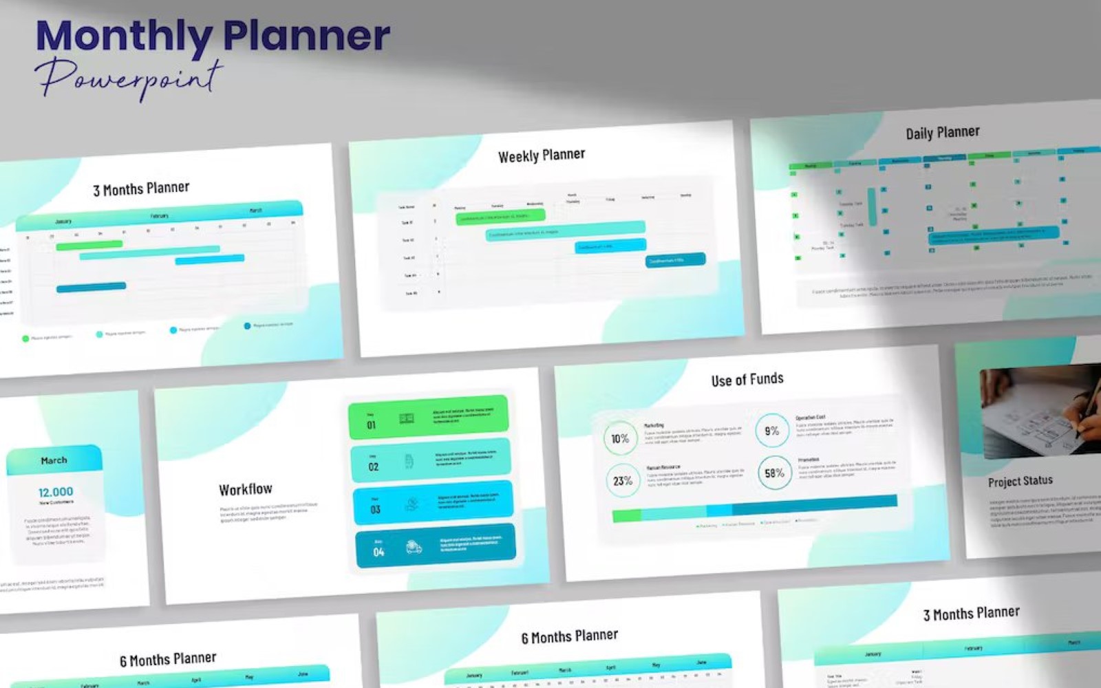 Monthly Planner Template powerpoint