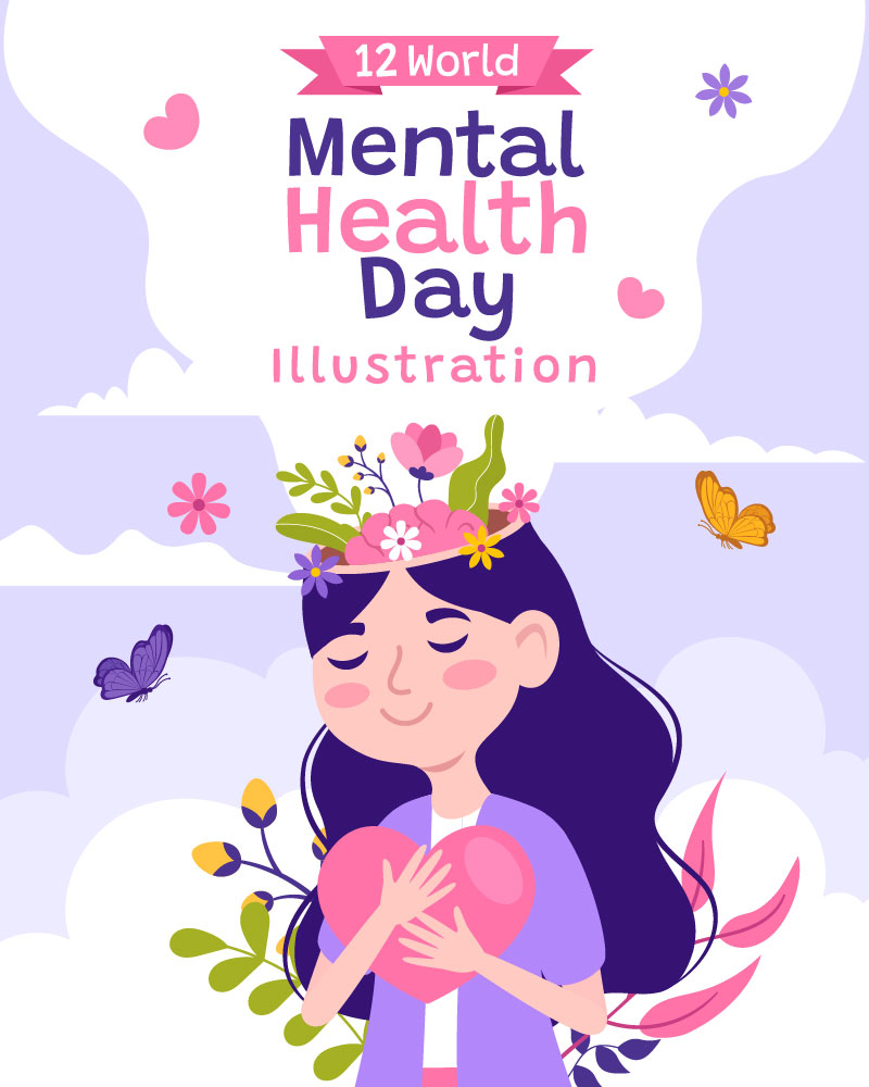 12 World Mental Health Day Illustration