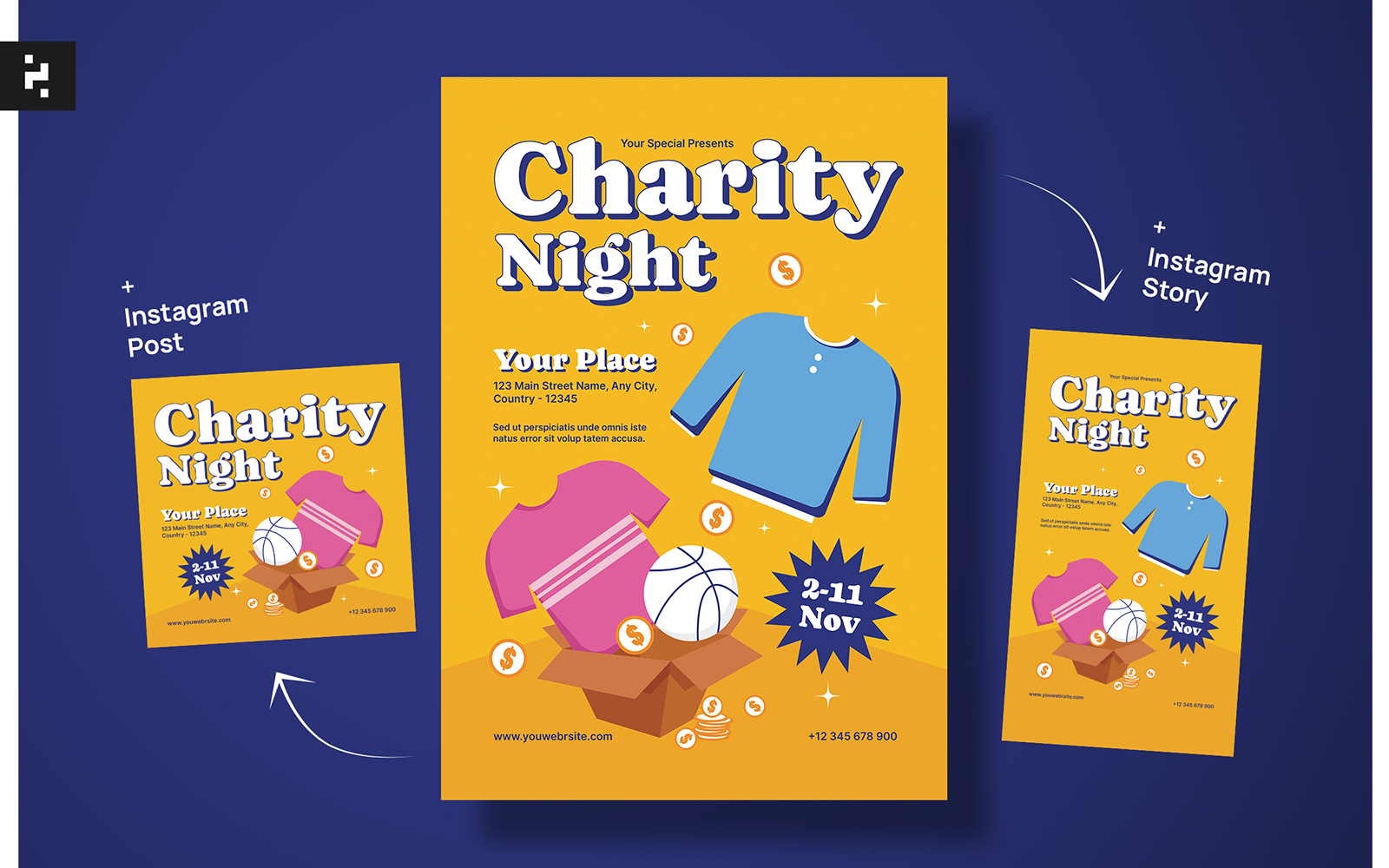 Charity Night Event Flyer