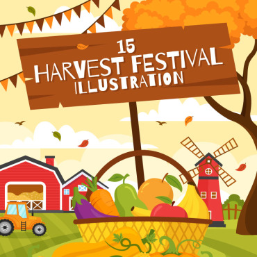 Festival Harvest Illustrations Templates 351391