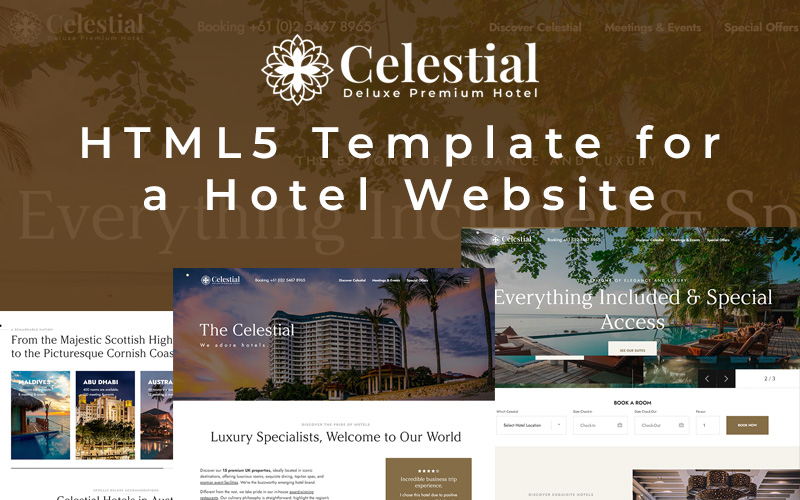 Celestial  - HTML5 Hotels Website Template