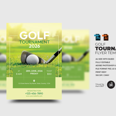 Advertisement Golf Corporate Identity 351433