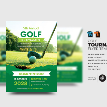 Advertisement Golf Corporate Identity 351436