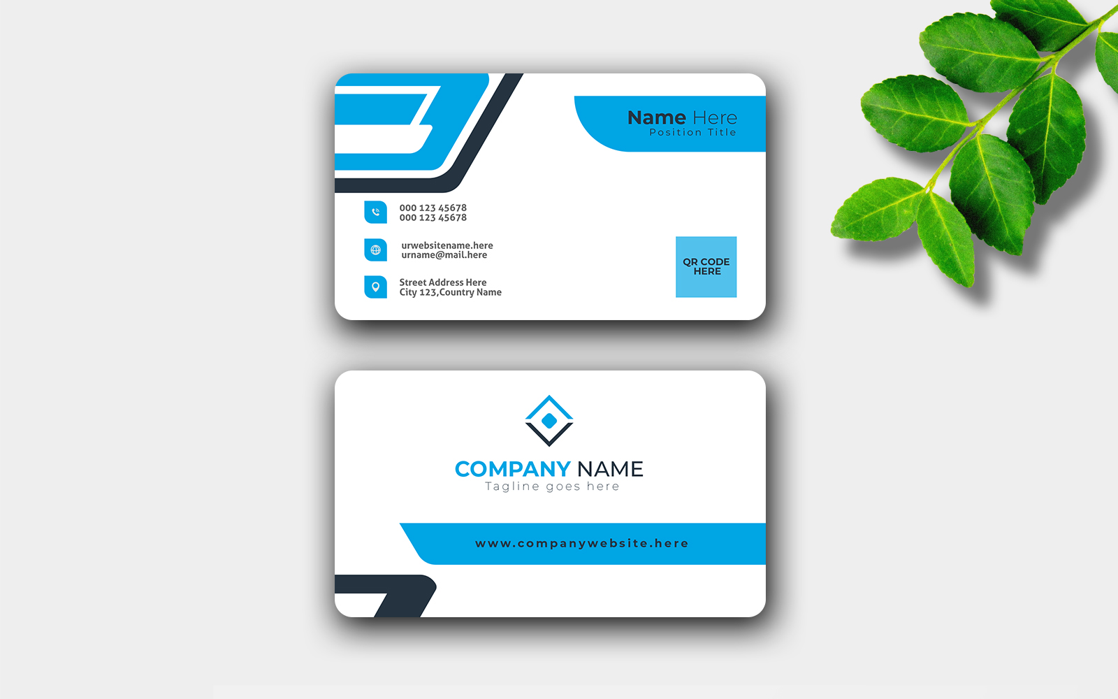 Company business card template design