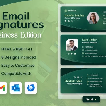 Signature Email PSD Templates 351458