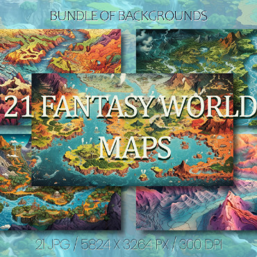 Fantasy Maps Illustrations Templates 351505