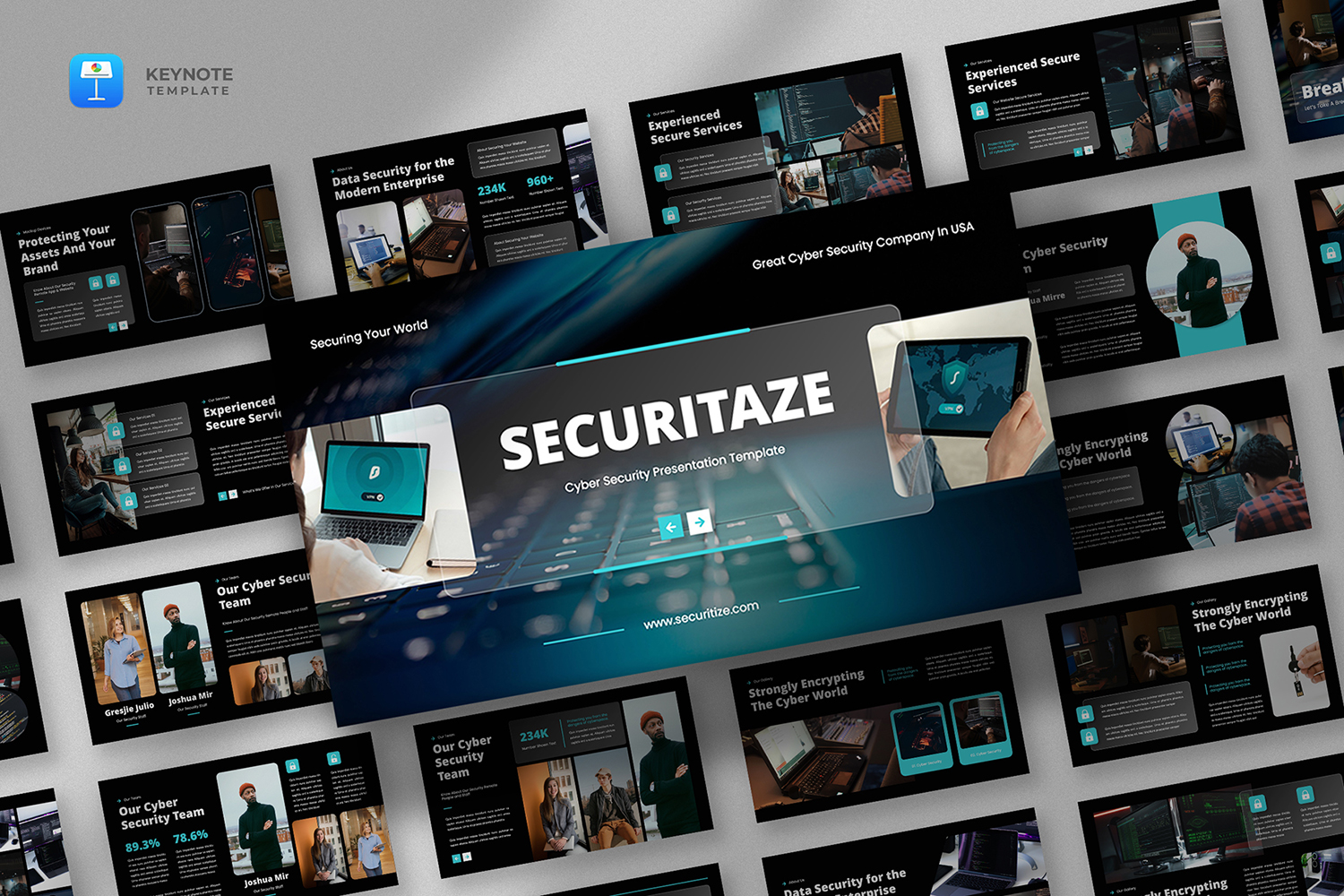 Securitaze - Cyber Security Keynote Template