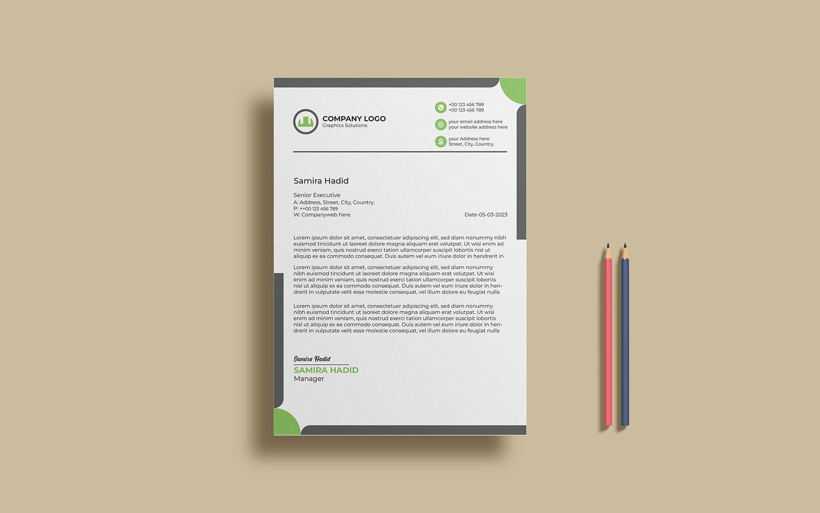 Letterhead design Template_180