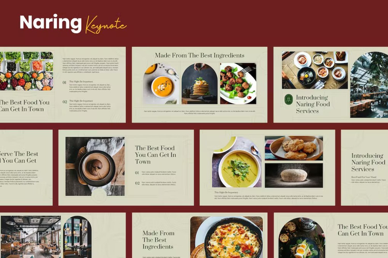 Naring - Culinary Template Keynote