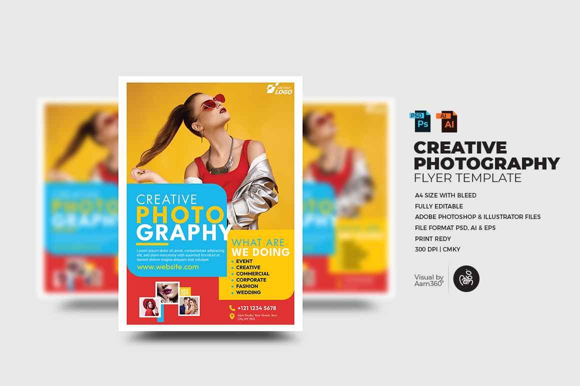 Creative Photography Flyer Template,