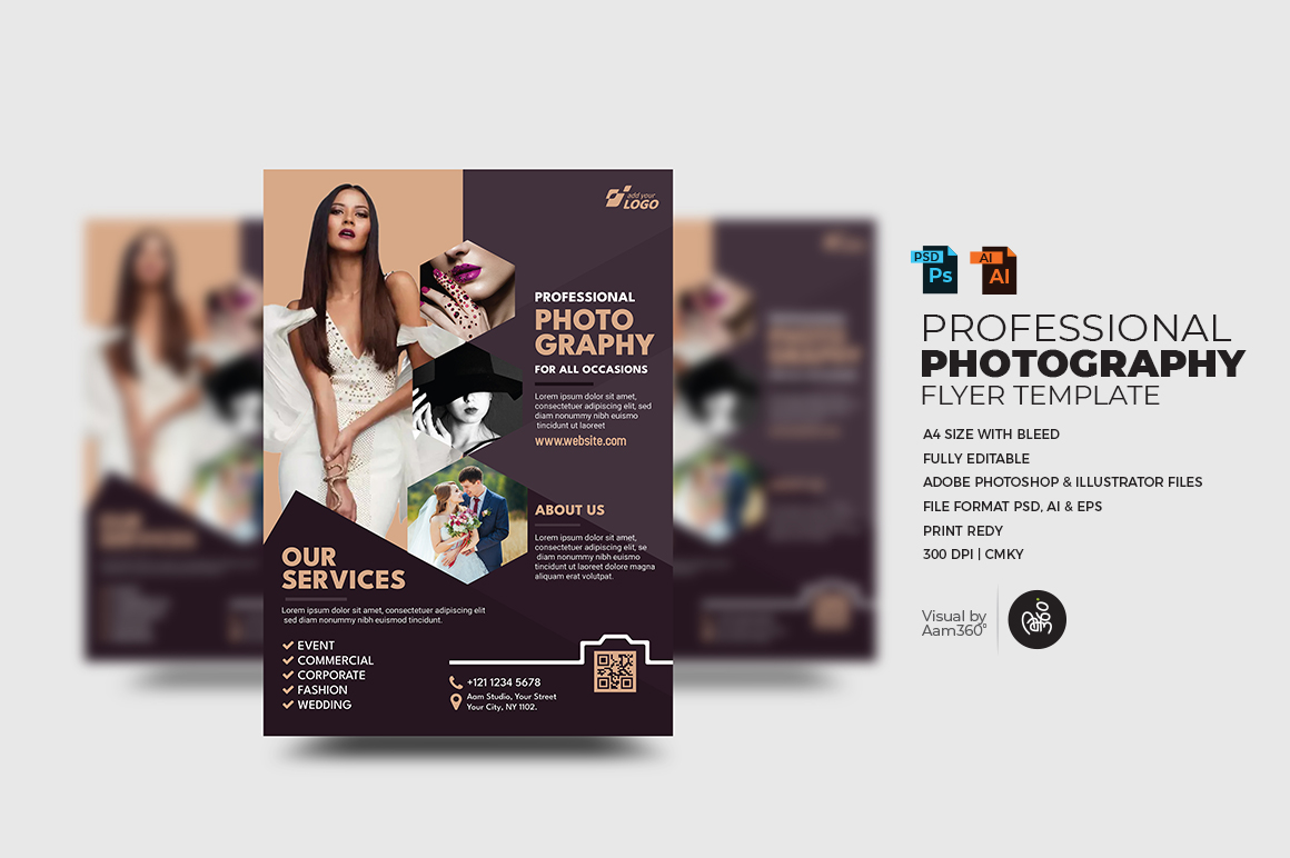 Professional Photography Flyer Template,