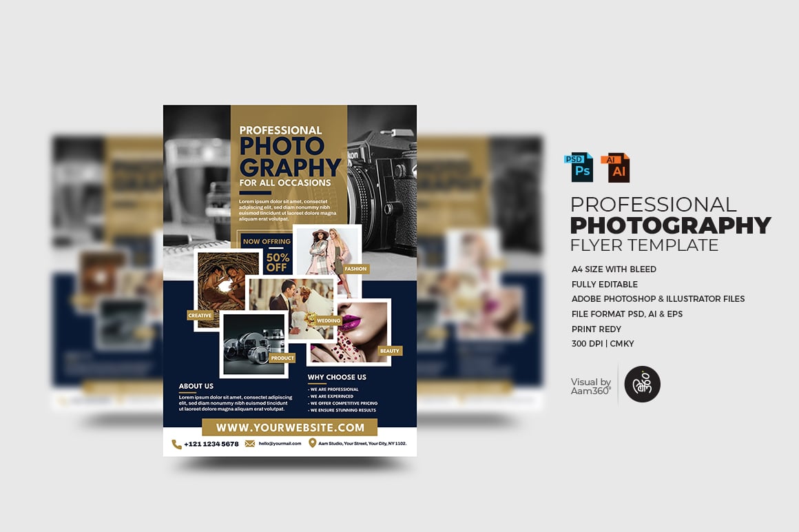 Professional Photography Flyer Template,,