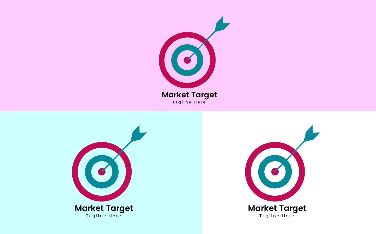 Market Target business logo template