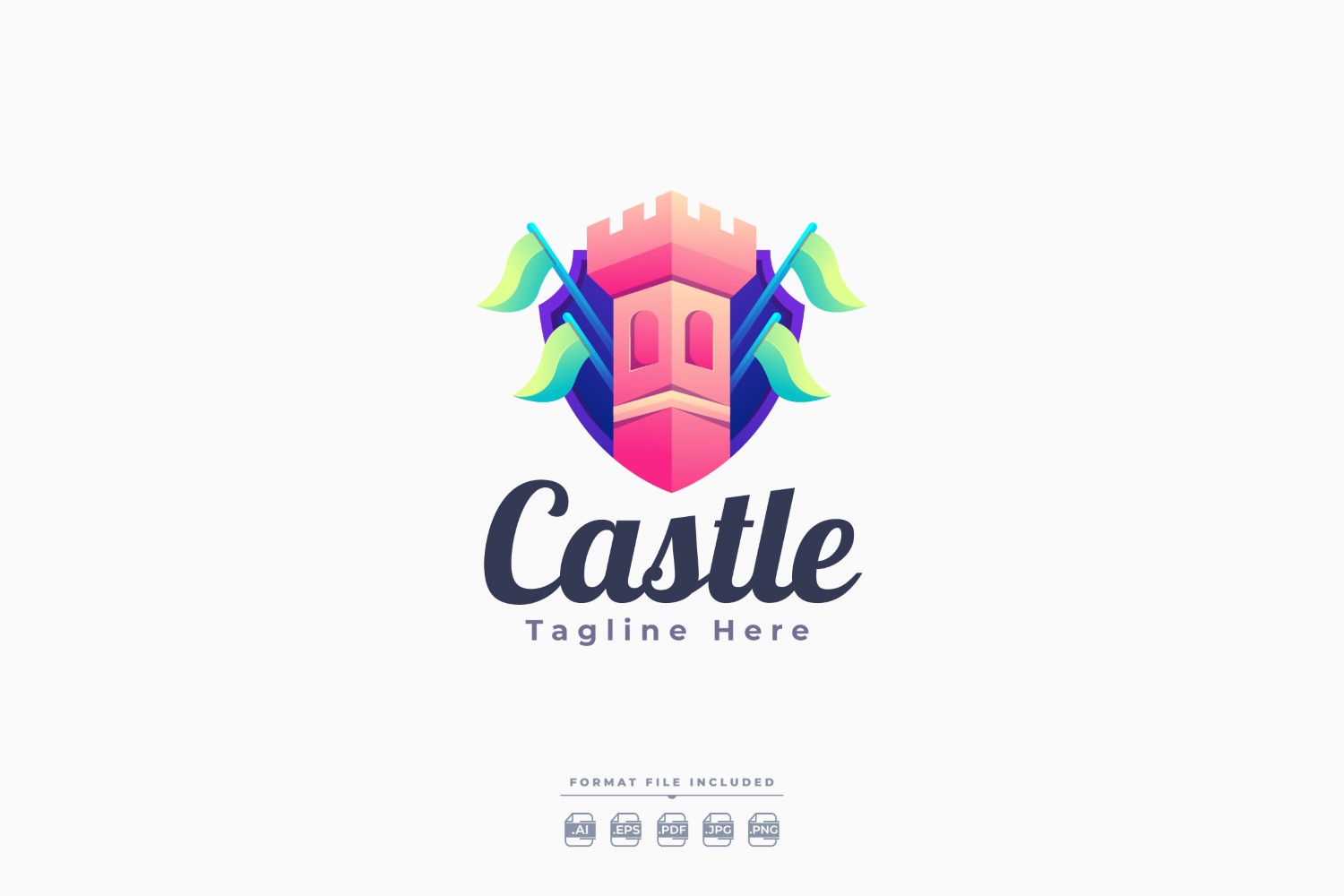 Castle Logo Template Design