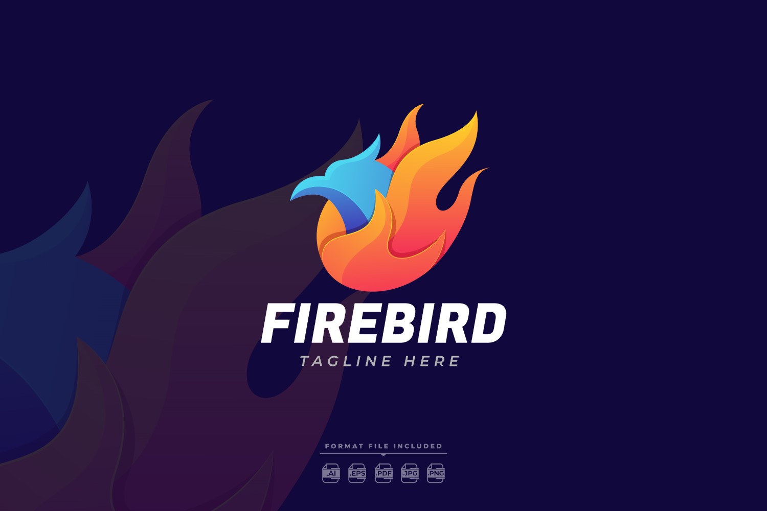 Firebird Logo Template Design