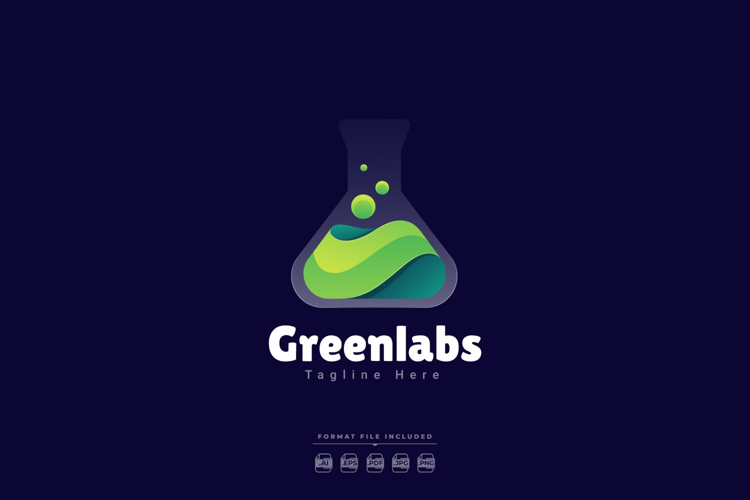 Greenlabs Logo Template Design