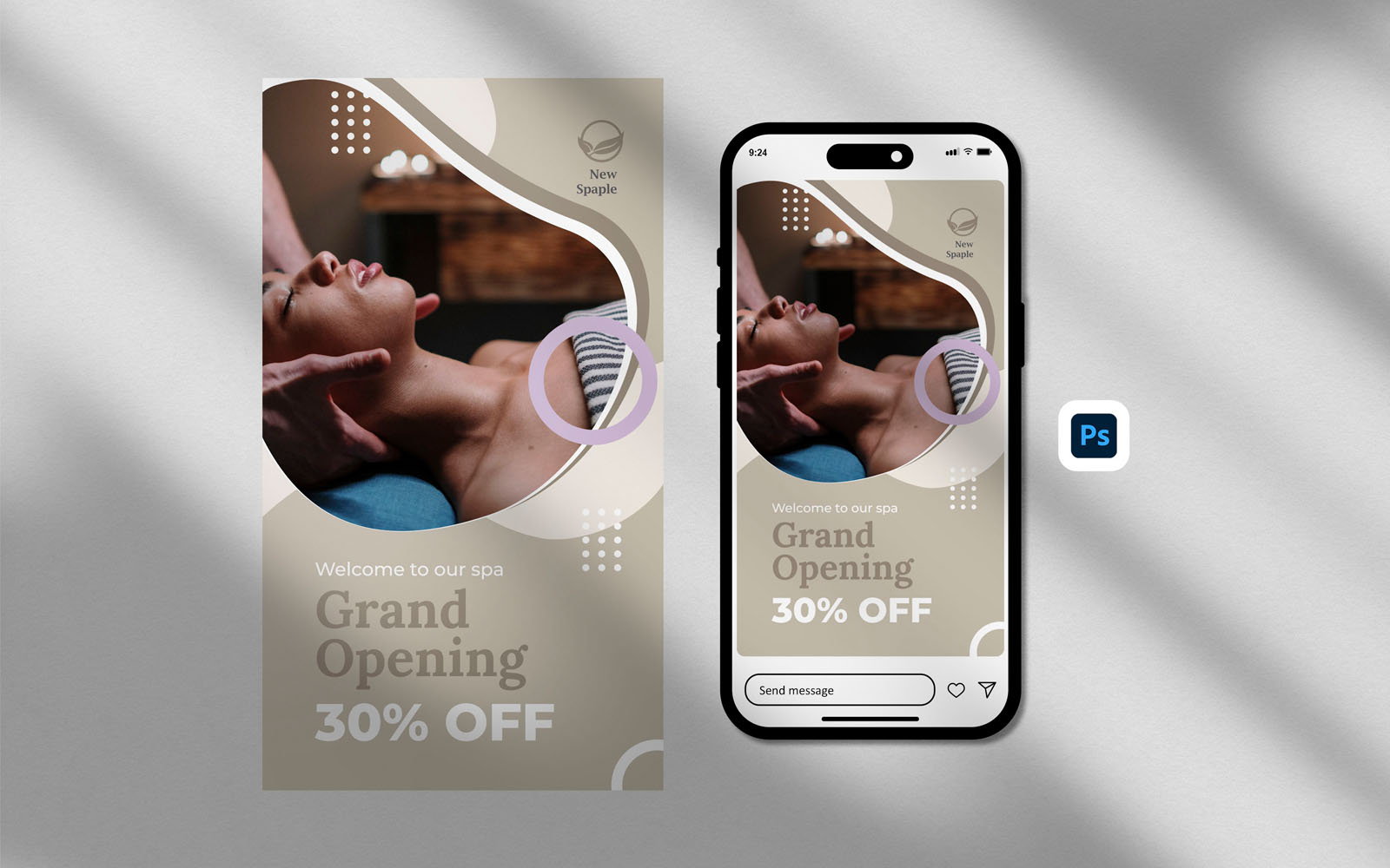 Instagram Story - Spa Treatment Instagram Story Template