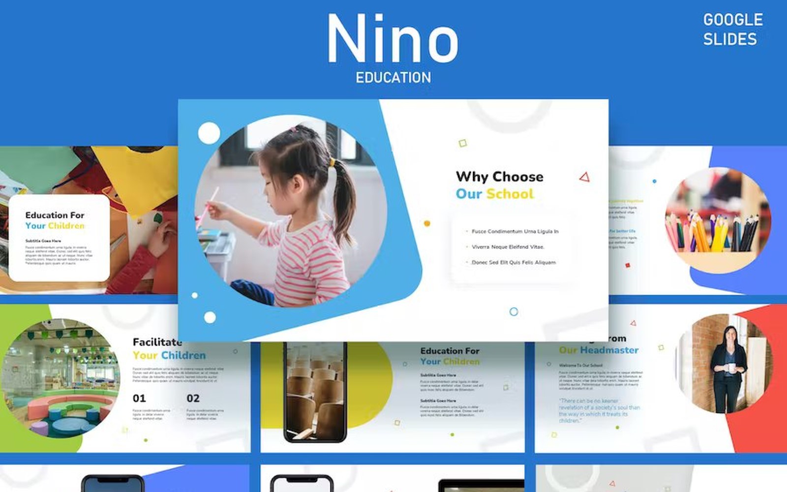 Nino - Kids Education and Course Google Slides