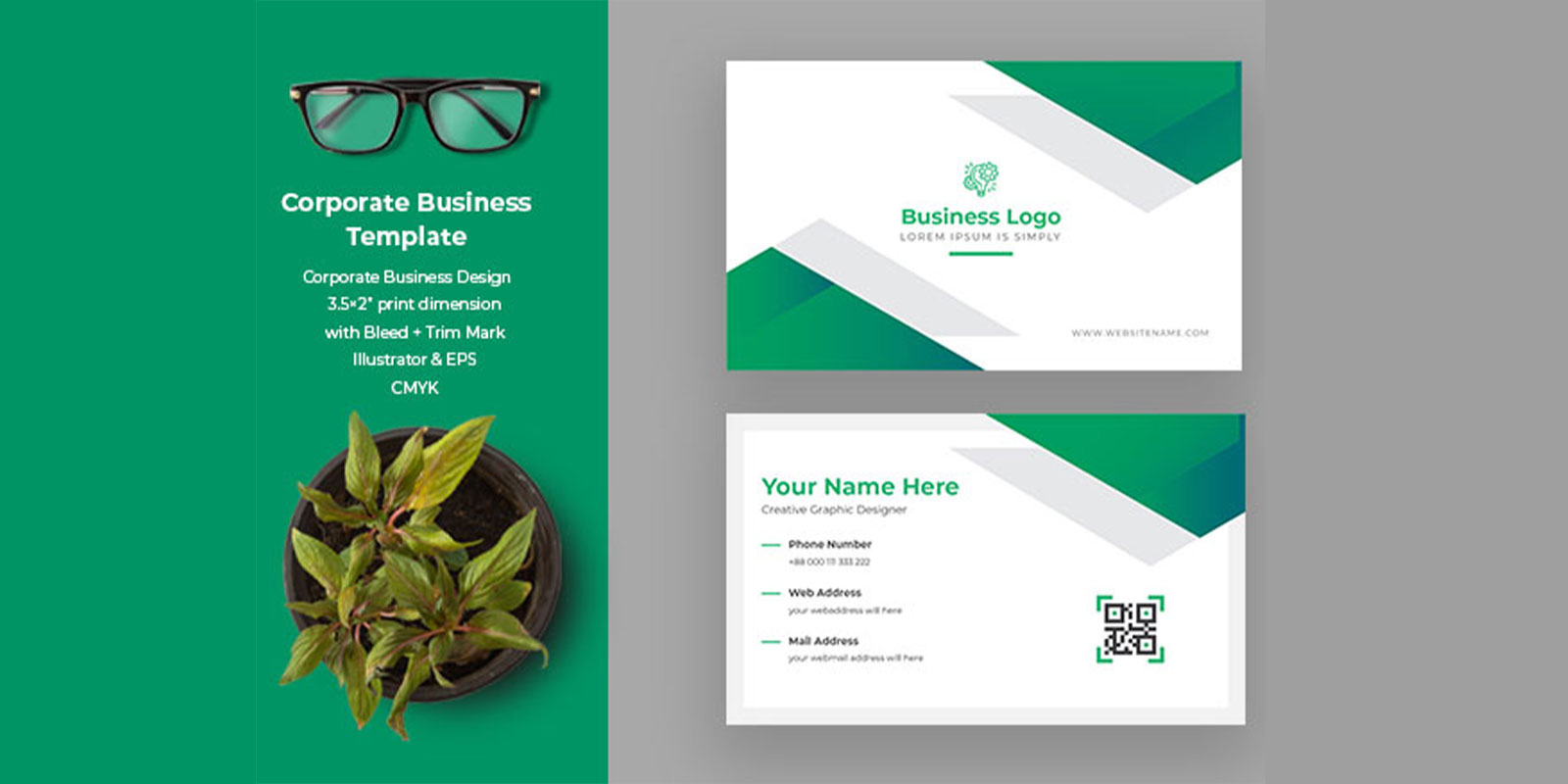 Clean Creative Corporate Business Card Template