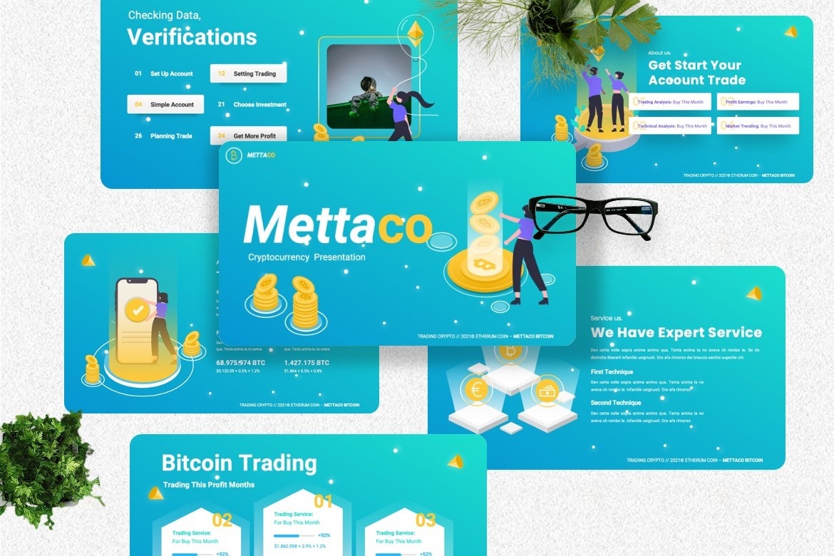 Mettaco - Cryptocurrency Keynote Templates