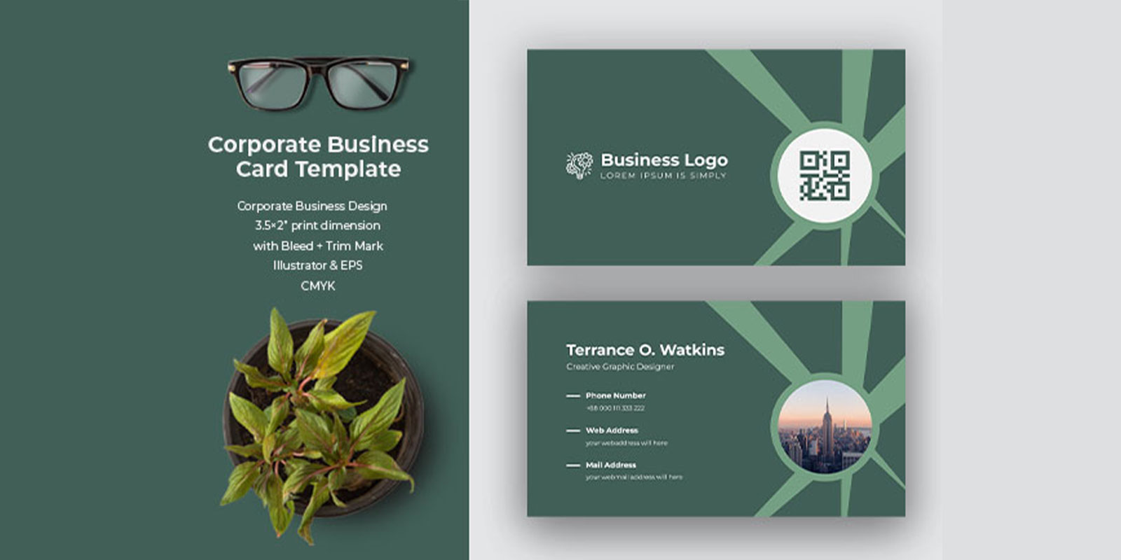 professional elegant business card Layout