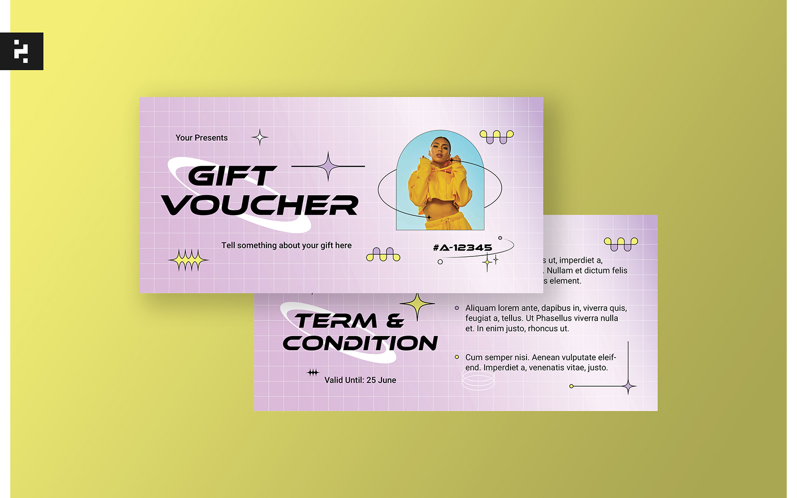 Gift Voucher Modern Y2K Style