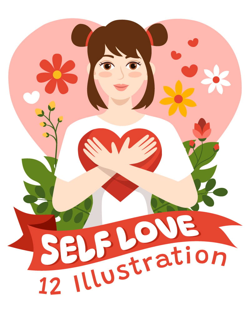 12 Women Self Love Illustration