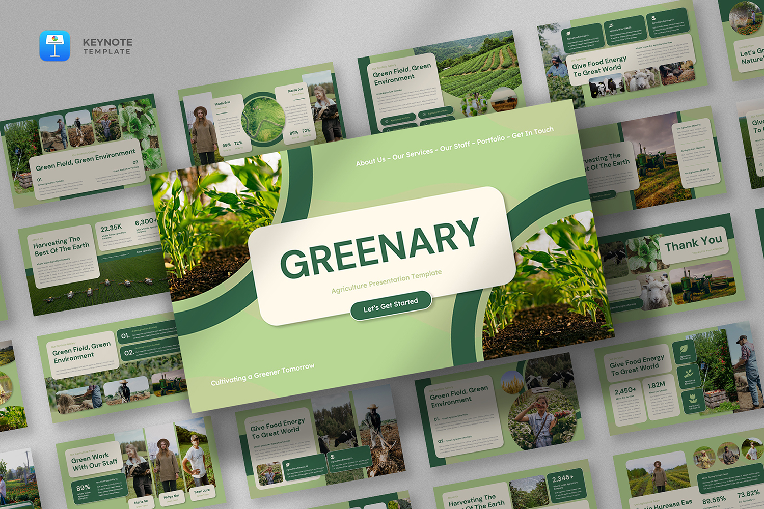 Greenary - Agriculture Keynote Template