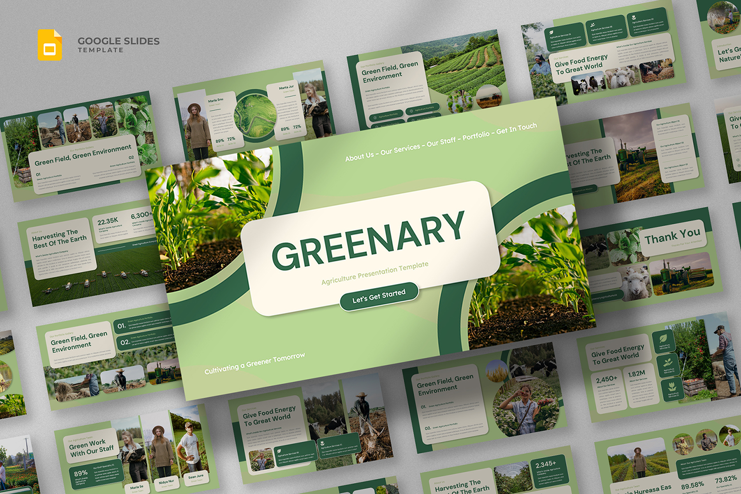 Greenary - Agriculture Google Slides Template